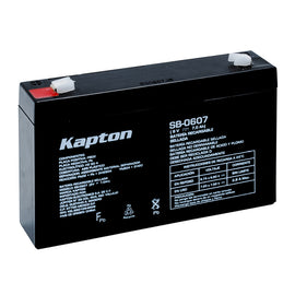 BATERIA RECARGABLE ACIDO SELLADA 6V 7AH  KAPTON   SB-0607 - Hergui Musical