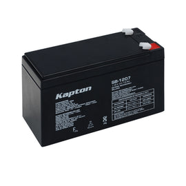 BATERIA RECARGABLE ACIDO SELLADA 12V-7AH  KAPTON      SB-1207 - Hergui Musical