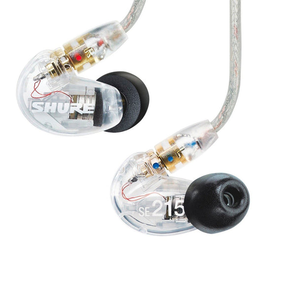 AUDÍFONOS AISLANTES DE SONIDO CON BAJOS PROFUNDOS Y CABLE DESMONTABLE   SHURE  SE215-CL.