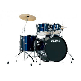 BATERIA TAMA STAGESTAR 5 PZAS. AZUL C/ ATRILES Y PLATILLOS ECONOMICOS   SG52KH6C-DB - herguimusical