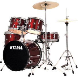 BATERIA 5 PZAS. TAMA STAGESTAR VINO C/ ATRILES Y PLATILLOS ECONOMICOS   SG52KH6C-WR - Hergui Musical