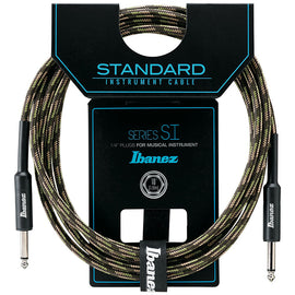 CABLE IBANEZ 3.05 MTS. NEGRO/VERDE (RECTO/RECTO)  SI10-CGR - Hergui Musical