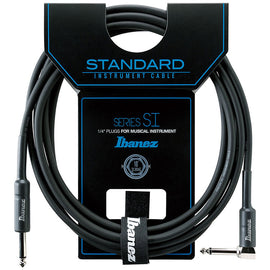 CABLE IBANEZ 3.05 MTS. NEGRO (RECTO/ANGULADO)  SI10L - Hergui Musical