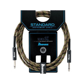 CABLE IBANEZ 6.10 MTS. NEGRO/VERDE (RECTO/RECTO)  SI20-CGR - Hergui Musical