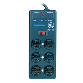 DISTRIBUIDOR DE ENERGIA Y PRETECTOR 6 ENTRADAS FURMAN   SS-6B - Hergui Musical