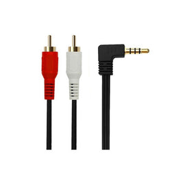 CABLE DE 2 RCA A PLUG 3.5  15m  WICKED   SS1-4047(G)/15 - herguimusical