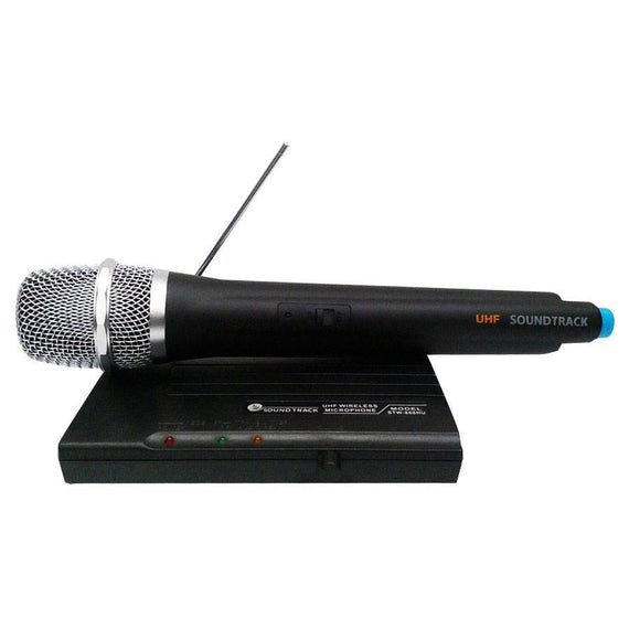SISTEMA DE MICRÓFONO INALAMBRICO, 1 MICRÓFONO DE SOLAPA ó DIADEMA UHF, UN CANAL   SOUNDTRACK   STW-868HU - herguimusical