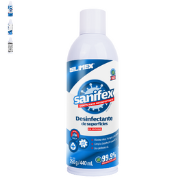 DESINFECTANTE SANITIZANTE EN ESPUMA 440mL  SILIMEX  SANIFEX  ESP-440 - herguimusical