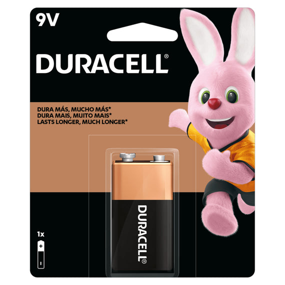 PILA (1 Pza.) TIPO CUADRADA 9V DURACELL   MN1604B1 - Hergui Musical