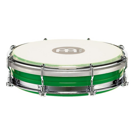 TAMBOR DE MANO 6" MEINL TRADICIONAL PARA SAMBA, FABRICADO CON MATERIAL DE PLÁSTICO ABS Y ALUMINIO COLOR VERDE  TBR06ABS-GRN - Hergui Musical