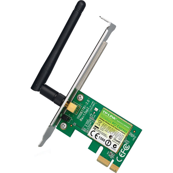 Tarjeta de Red PCI Express TP-LINK TL-WN781ND, Verde, 150 Mbit/s  TARTPL180 - Hergui Musical