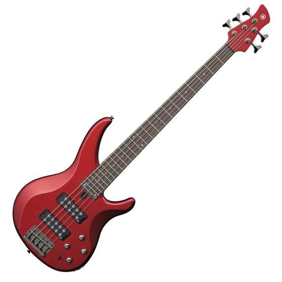 BAJO ELÉCTRICO (5 CUERDAS) ACTIVO CON PRESETS EQ CANDY APPLE RED  YAMAHA   TRBX305CAR - herguimusical