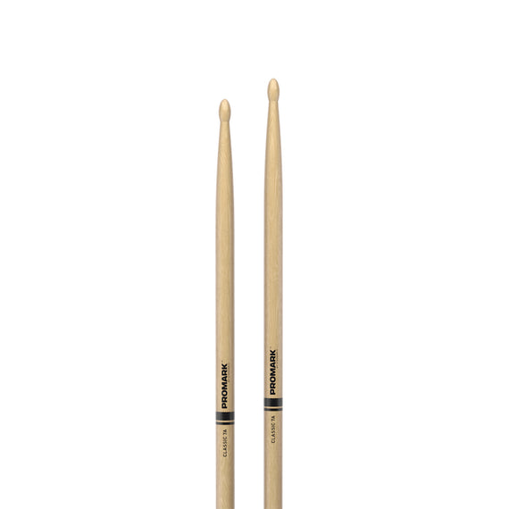 JGO DE BAQUETAS 7A PROMARK HICKORY PUNTA MADERA    TX7AW - herguimusical