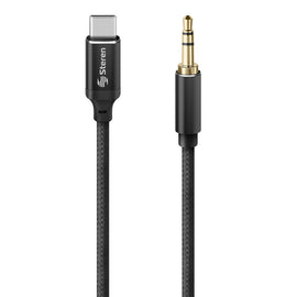 Cable USB C a plug 3,5 mm de 1,2 m  STEREN  USB-3975 - Hergui Musical
