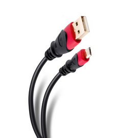 CABLE USB A MICRO USB ELITE REFORZADO, DE 1.80m   STEREN   USB-497 - herguimusical