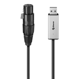 Cable USB a DMX 512 para control de iluminación  STEREN   USB-DMX - Hergui Musical