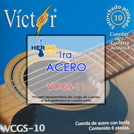 CUERDA 1ra. DE ACERO  VICTOR  VCGS-11 - herguimusical