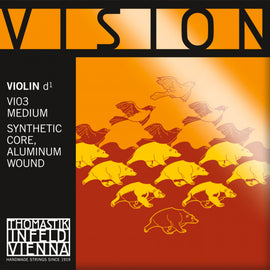 CUERDA 3ra. (D "RE")  PARA VIOLIN 4/4 "VISION"  THOMASTIK   VI03 - herguimusical