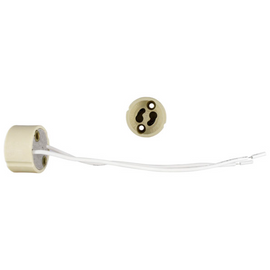 CONECTOR BASE GU10 CERAMICA CON CABLE  WINLED   WAC-006 - herguimusical