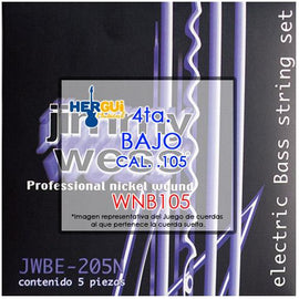 CUERDA 4TA P/BAJO ELEC JIMMY WESS WNB105 - herguimusical
