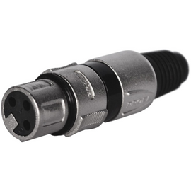 PLUG CANON HEMBRA PROEL   XLR-3FVPROBK - Hergui Musical