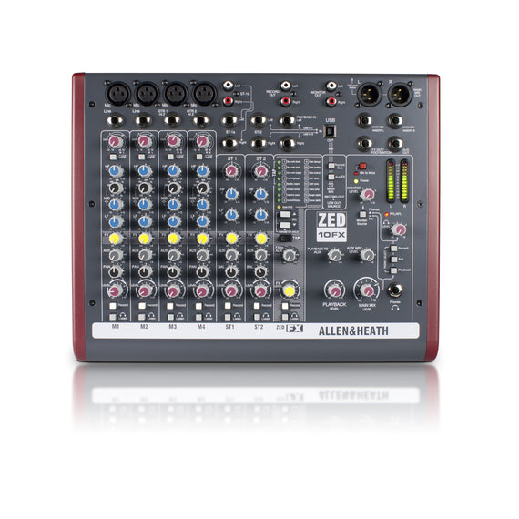 MEZCLADORA DE AUDIO ALLEN & HEATH   ZED-10FX - herguimusical