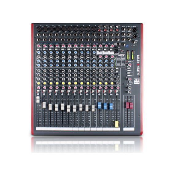 MEZCLADORA PASIVA 16 CANALES (10 DIRECTOS, 6 COMPARTIDOS) ALLEN & HEATH   ZED-16FX - herguimusical