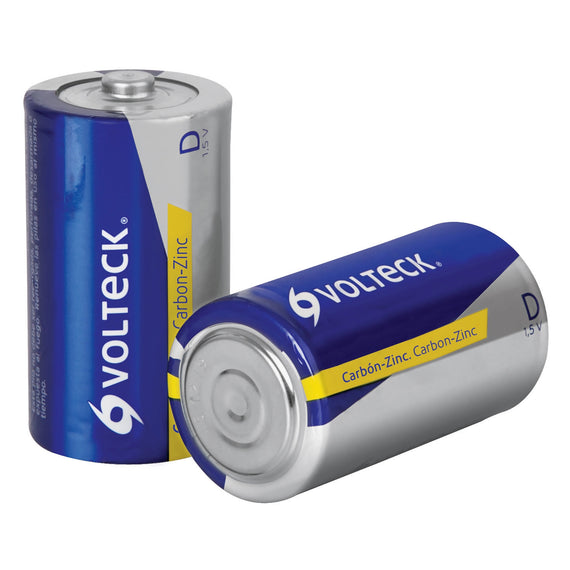 Blíster con 2 pilas zinc-carbón tamaño 