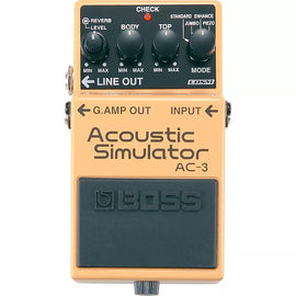 PEDAL DE EFECTO ACOUSTIC SIMULATOR BOSS AC3 - herguimusical