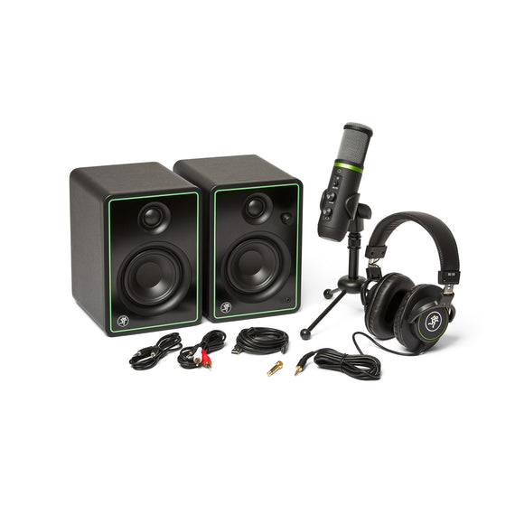 Paquete Creator con micrófono, audífonos y monitores USB MACKIE  CREATOR-BUNDLE - Hergui Musical