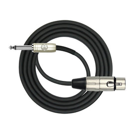 Cable para Microfono XLR Hembra a Plug 6.3mm 24 AWG - 6 mts KIRLIN  MP-482PR-6 - Hergui Musical