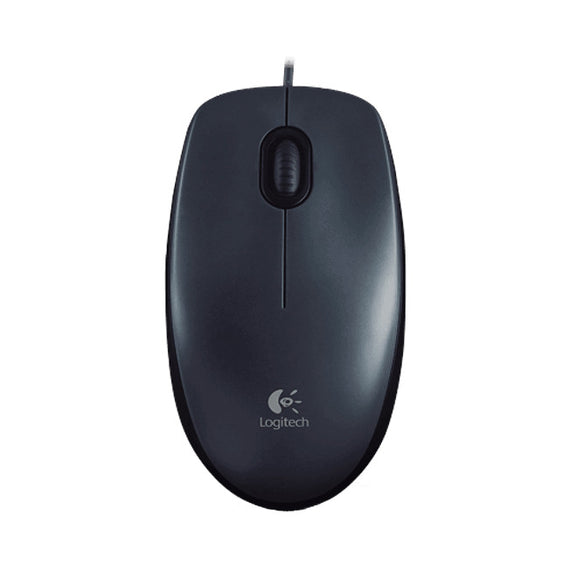 MOUSE LOGITECH M100, NEGRO, 3 BOTONES, USB, ÓPTICO, 1000 DPI   910-001601 - herguimusical