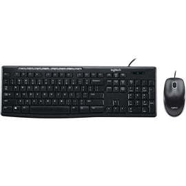 KIT DE TECLADO Y MOUSE LOGITECH MK200, ESTÁNDAR, NEGRO, 1000 DPI   920-002716 - herguimusical