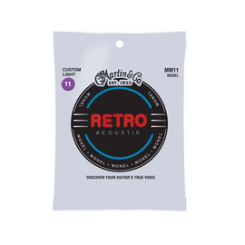 Juego de cuerdas retro, nickel, light .011-.052 guitarra acustica  MARTIN   41Y19MM11 - Hergui Musical