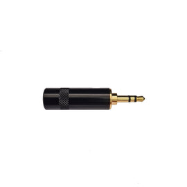 PLUG 3.5mm ESTREREO C/ RESORTE METAL NEGRO  KAPTON   PL-139N - Hergui Musical