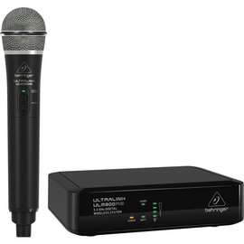 SISTEMA BEHRINGER INALÁMBRICO DE MANO ULM300M Y RECEPTOR DE UN CANAL ULM300RS, CONECTIVIDAD DIGITAL INALÁMBRICA DE 2.4 GHZ  ULM300MIC - herguimusical