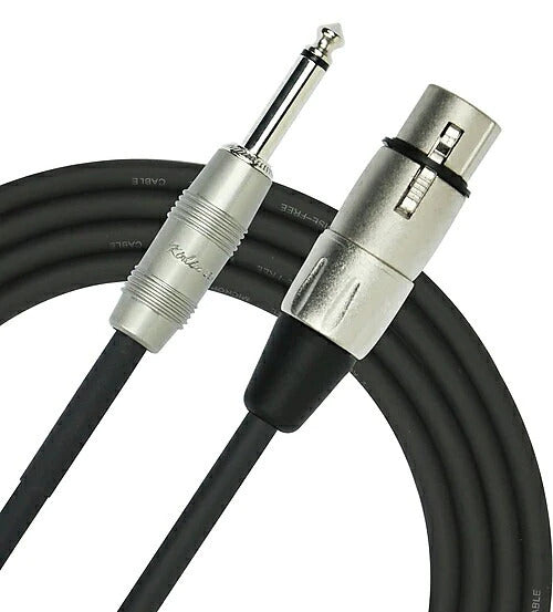 Cable para Microfono XLR Hembra a Plug 6.3mm 24 AWG - 3 mts KIRLIN  MP-482PR-3 - Hergui Musical